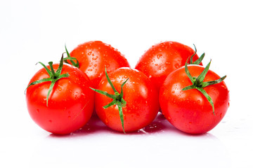 Tomatoes  isolated on white