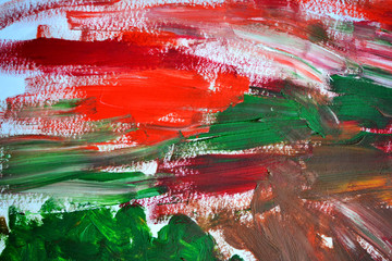Brush strokes multicolored oil paint