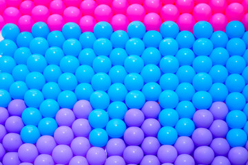 The multicolored balloons for decoration in the carnival.