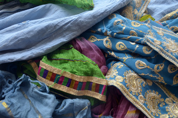 Foulards traditionnels indiens en vrac