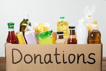 Donation Box With Food