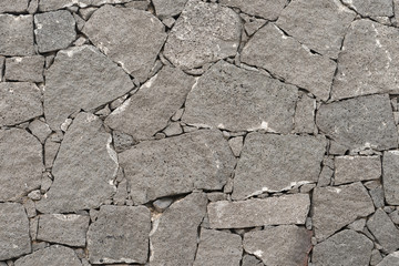 Gray Wall of Stone for Backgrounds