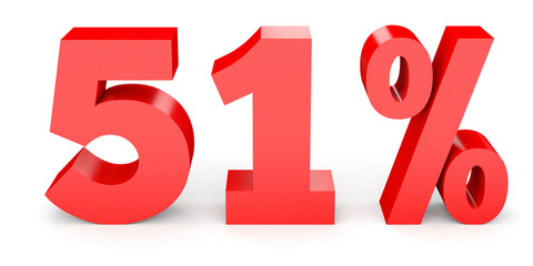 Fifty one percent off. Discount 51 %.