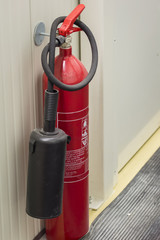 Extinguisher in the substation.