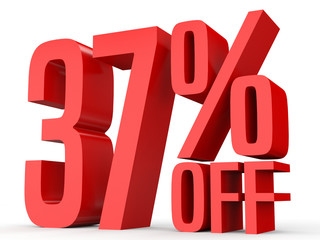 Thirty seven percent off. Discount 37 %.