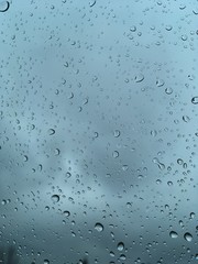 raindrops on the window