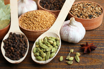 Set of different spices