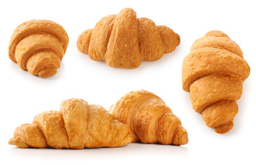 Croissant isolated on white background