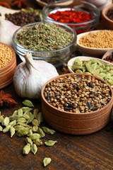 Set of different spices