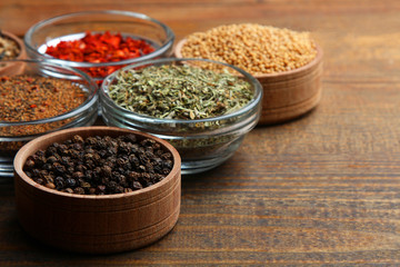 Set of different spices