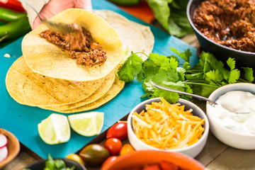 Ground beef tacos