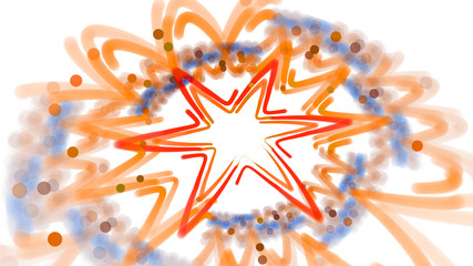 Abstract fractal illustration for creative design