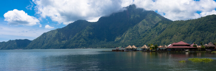 Lake Batur, Danau Batur is located in mount Batur caldera, Bali, Indonesia. © mizzick