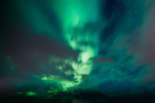 Aurora borealis the northern lights