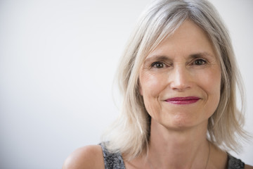 Portrait of smiling Caucasian woman