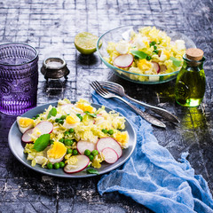 Salad from raw vegetables