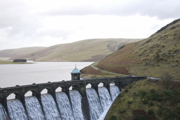 Fototapeta na wymiar Craig Goch is one of the 6 dams in Elan Valley