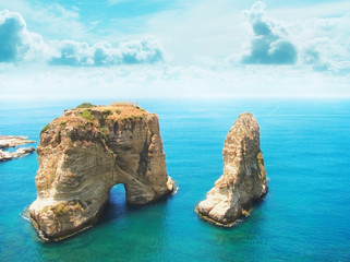 Fototapeta premium Pigeon Rocks, Bejrut, Liban