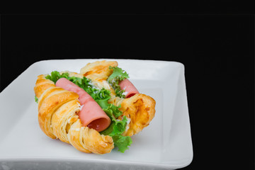 Sandwich, Bread, Ham, Eating, Lettuce
