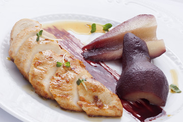 duck with pears