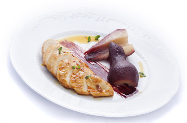 duck with pears