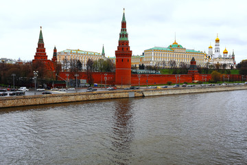 Fountains and statues in Moscow