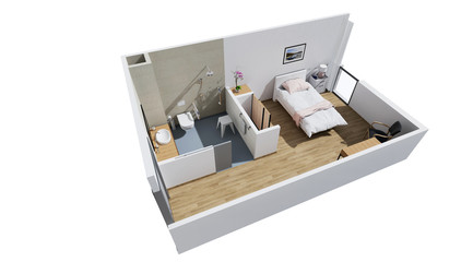 Chambre EHPAD 3d 02