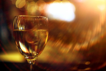 Interior of the evening bar