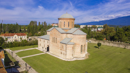 Naklejka premium Aerial view on Pitsunda Cathedral