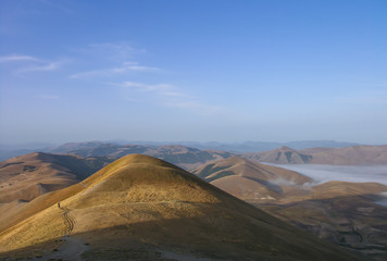 Fototapeta na wymiar Panorama dal M.te Vetore