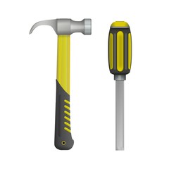   Инструменты. Молоток и зубило для резьбы по дереву © gpom3223