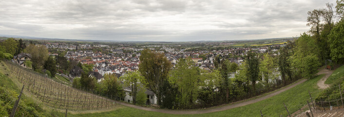 Obraz premium bad nauheim hessen germany from above high definition panorama