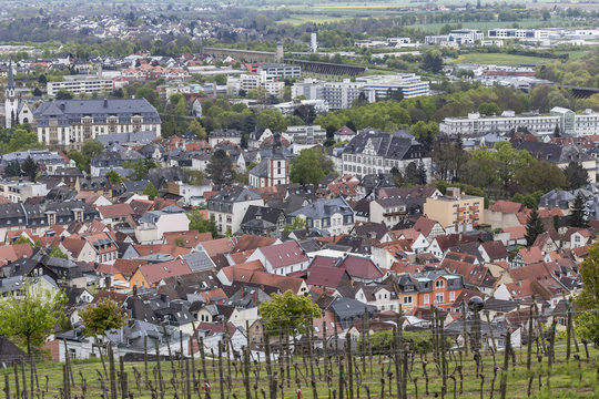 bad nauheim hessen germany from above