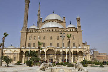 Fototapeta na wymiar Alabaster-Moschee, Aussenansicht, Kairo