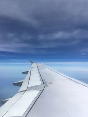 Fototapeta na wymiar beautiful clouds in flight