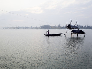 Obraz premium Fisher in Hoi An, Vietnam