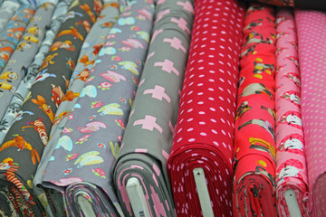 bunte Stoffe