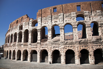travel amazing Italy series - Colosseum in Rome on a sunny day