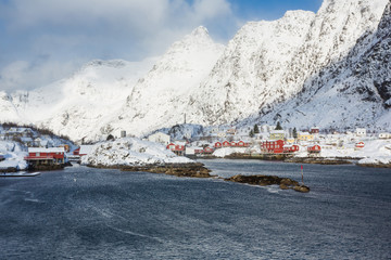 The fishing village A in Lofotens