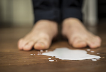 Milch Unfall