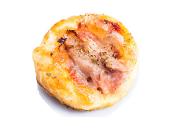 Mini pizza. Appetizing Italian appetizer