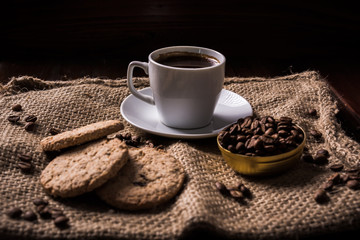 Coffee break with cookies