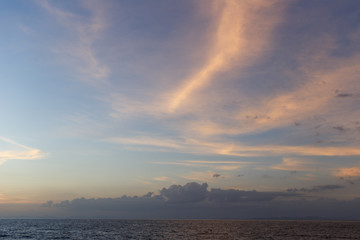 Sky with clouds over sea