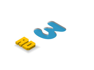 3th celebration event number for poster or invitation
