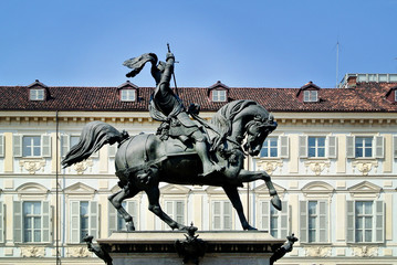 Obraz premium detail of the Turin center