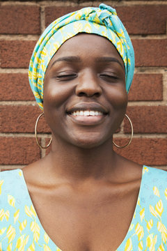 Portrait of smiling woman