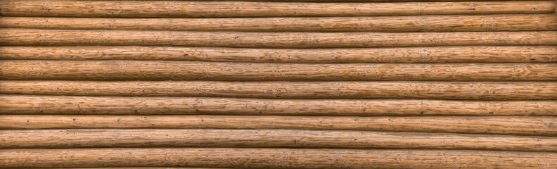 Naklejka premium Texture of the house wall from a log house