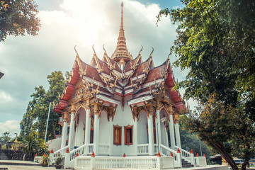 Thai temple. Wat Get Ho Temple, Anuphat Kritdaram Phuket, Thailand.