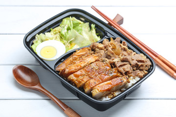 Chicken rice bento