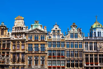 Fototapeten Häuser am Grand Place, Brüssel, Belgien © INTERPIXELS